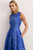 Adria Jacquard Gown Deep Cornflower Blue