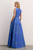 Adria Jacquard Gown Deep Cornflower Blue