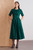 Turo Tweed Dress Dark Green