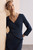 Verrone Sculpt Stretch Crepe Dress Navy