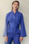 Bergamo Stretch Silk Blouse Deep Cornflower Blue Bergamo Stretch Silk Blouse Deep Cornflower Blue