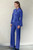 Bergamo Stretch Silk Blouse Deep Cornflower Blue Bergamo Stretch Silk Blouse Deep Cornflower Blue
