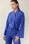 Bergamo Stretch Silk Blouse Deep Cornflower Blue Bergamo Stretch Silk Blouse Deep Cornflower Blue