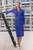 Sculpt Knit Alano Dress Deep Cornflower Blue Sculpt Knit Alano Dress Deep Cornflower Blue