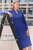 Sculpt Knit Alano Dress Deep Cornflower Blue Sculpt Knit Alano Dress Deep Cornflower Blue