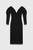 Sculpt Knit Bouverie Dress Black Sculpt Knit Bouverie Dress Black