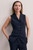 Clever Crepe Hartley Waistcoat Navy