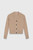 Popoli Wool Cashmere Blend Cardigan Light Fawn