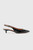 Piedmont Croc-Embossed Leather Heels 35 Black