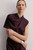 Ocana Satin Blouse Deep Plum