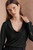 Delvino Stretch Silk Blouse Black Delvino Stretch Silk Blouse Black