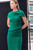 Athina Sculpt Stretch Crepe Dress Cyanine Green Athina Sculpt Stretch Crepe Dress Cyanine Green