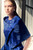 Bari Jacquard Wrap Deep Cornflower Blue Bari Jacquard Wrap Deep Cornflower Blue