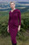Iona Wool Jersey Dress Dark Cerise Pink