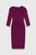Iona Wool Jersey Dress Dark Cerise Pink