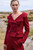 Hamilton Sculpt Stretch Crepe Jacket Dark Red