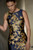Ameno Jacquard Dress Navy And Gold Ameno Jacquard Dress Navy And Gold