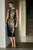 Ameno Jacquard Dress Navy And Gold Ameno Jacquard Dress Navy And Gold