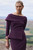Palmerston Sculpt Stretch Crepe Dress Maroon