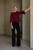 Ameria Velvet Lace Top Dark Crimson Ameria Velvet Lace Top Dark Crimson