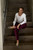 Tirana Silk Jacquard Long Sleeve Top Ivory Tirana Silk Jacquard Long Sleeve Top Ivory