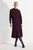 Savoia Merino Dress Deep Maroon