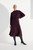 Savoia Merino Dress Deep Maroon