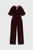 Langford Velvet Jumpsuit Dark Crimson Langford Velvet Jumpsuit Dark Crimson