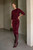Kerrison Embroidered Velvet Skirt Dark Crimson Kerrison Embroidered Velvet Skirt Dark Crimson
