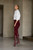Kerrison Embroidered Velvet Skirt Dark Crimson Kerrison Embroidered Velvet Skirt Dark Crimson