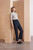 Clever Crepe Allerton Pintuck Straight-Leg Trousers Navy Clever Crepe Allerton Pintuck Straight-Leg Trousers Navy