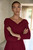 Palermo Pure Wool Double Crepe Dress Crimson