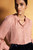 Lusia Fil Coupe Blouse Soft Pink And Gold Lusia Fil Coupe Blouse Soft Pink And Gold