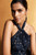Rivara Fil Coupe Gown Navy And Gold Rivara Fil Coupe Gown Navy And Gold