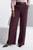 Clever Crepe Adelaide Wide-Leg Trousers Plum