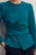 Malone Sculpt Stretch Crepe Top Kingfisher Blue