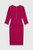 Alina Sculpt Stretch Crepe Dress Magenta
