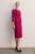 Alina Sculpt Stretch Crepe Dress Magenta