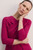 Alina Sculpt Stretch Crepe Dress Magenta