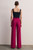 Adelaide Sculpt Stretch Crepe Wide-Leg Trousers Magenta