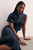 Ocana Satin Blouse Midnight Navy