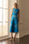 Eden Jacquard Dress Vivid Turquoise
