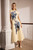 Zellia Fil Coupe Dress Pale Yellow And Navy