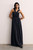 Sevilla Silk Chiffon Maxi Dress Navy