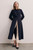 Clever Crepe Finchley Coat Navy