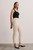 Clever Crepe Doppio Tavira Slim-Leg Trousers Stone