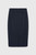 Clever Crepe Pencil Skirt Navy