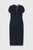Paola Sculpt Stretch Crepe Dress Navy