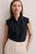 Bowery Sleeveless Blouse Black Stretch Silk