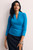Sculpt Knit Eldia Long Sleeve Top Vivid Turquoise